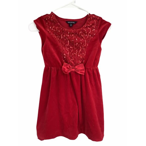 George Red Embellished Formal Dress Medium 7/8 - Picture 1 of 4